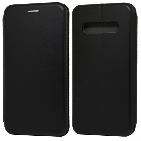 Funda Libro Soporte Magnética Elegance Negra para Samsung Galaxy S10 Plus
