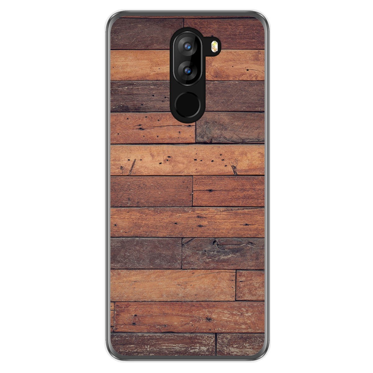 Funda Gel Tpu para Doogee X60L diseño Madera 03 Dibujos