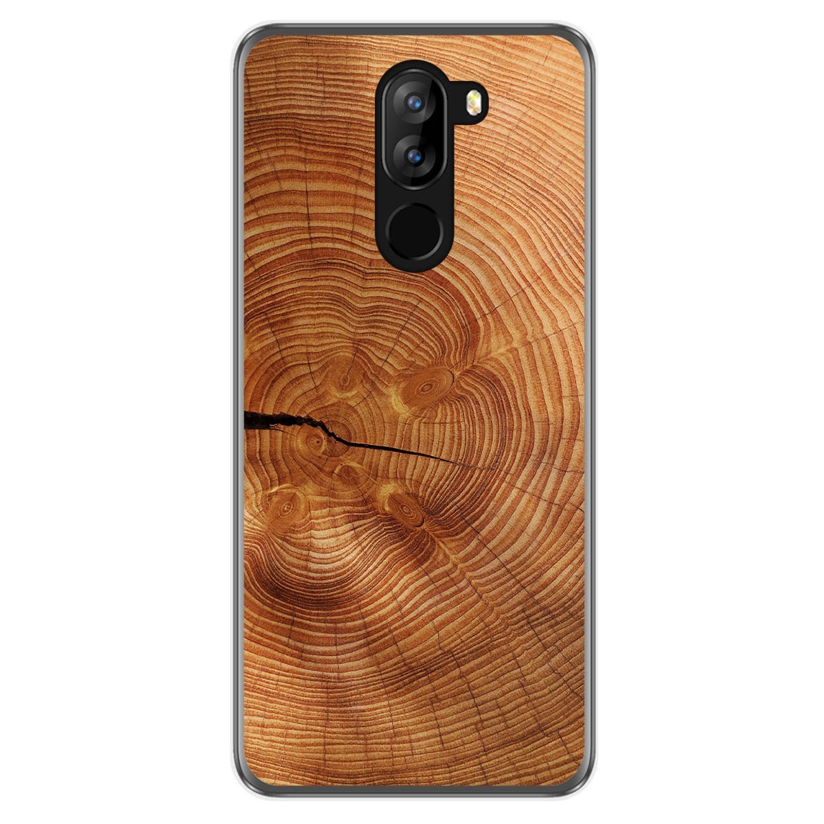 Funda Gel Tpu para Doogee X60L diseño Madera 04 Dibujos