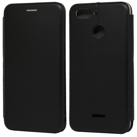 Funda Libro Soporte Magnética Elegance Negra para Xiaomi Redmi 6