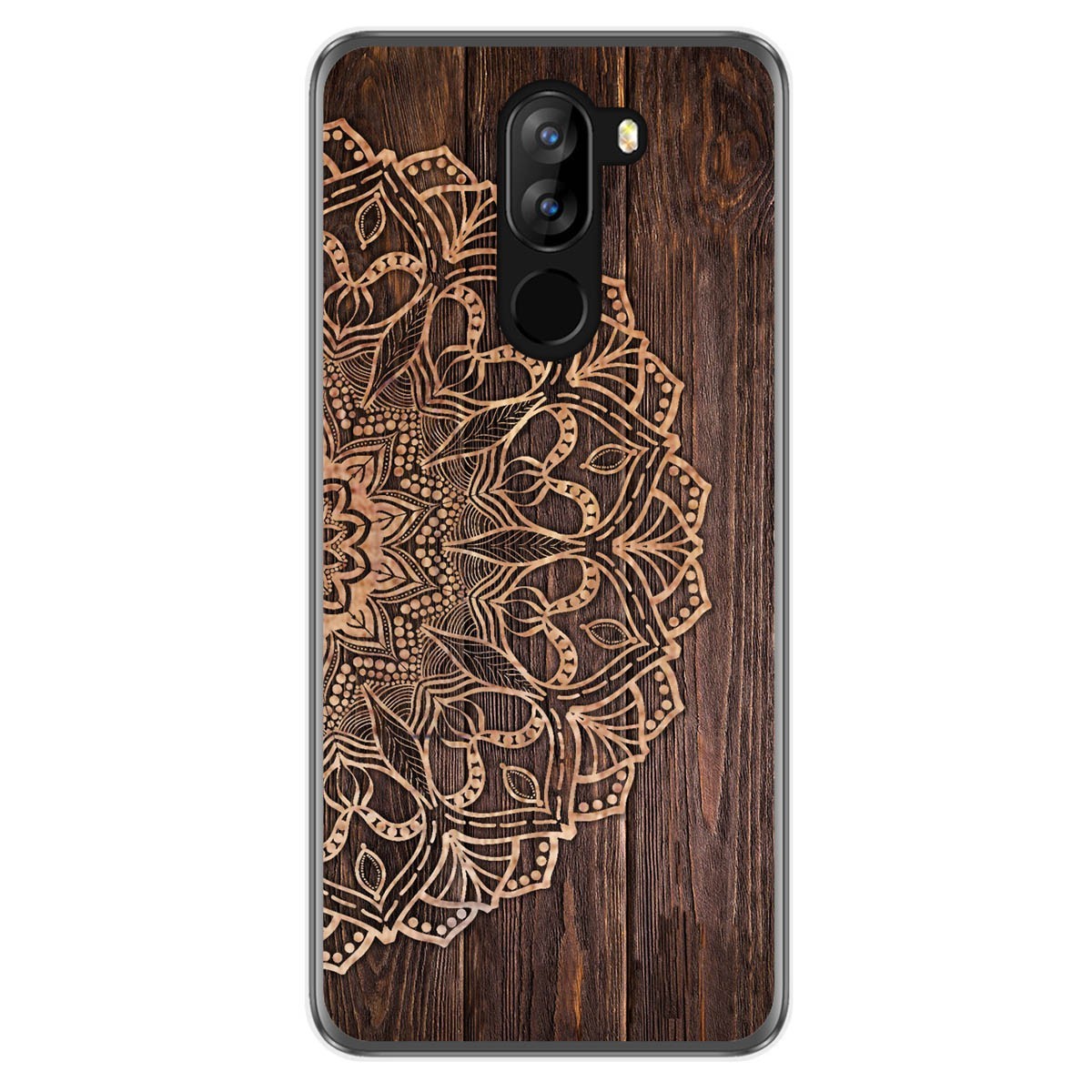 Funda Gel Tpu para Doogee X60L diseño Madera 06 Dibujos