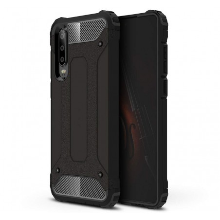 Funda Tipo Hybrid Tough Armor (Pc+Tpu) Negra para Huawei P30