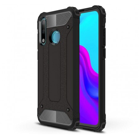 Funda Tipo Hybrid Tough Armor (Pc+Tpu) Negra para Huawei P30 Lite