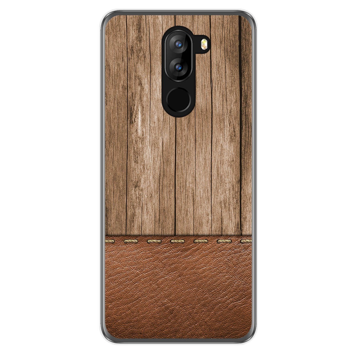 Funda Gel Tpu para Doogee X60L diseño Madera 09 Dibujos