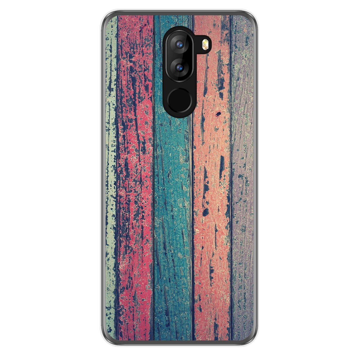 Funda Gel Tpu para Doogee X60L diseño Madera 10 Dibujos
