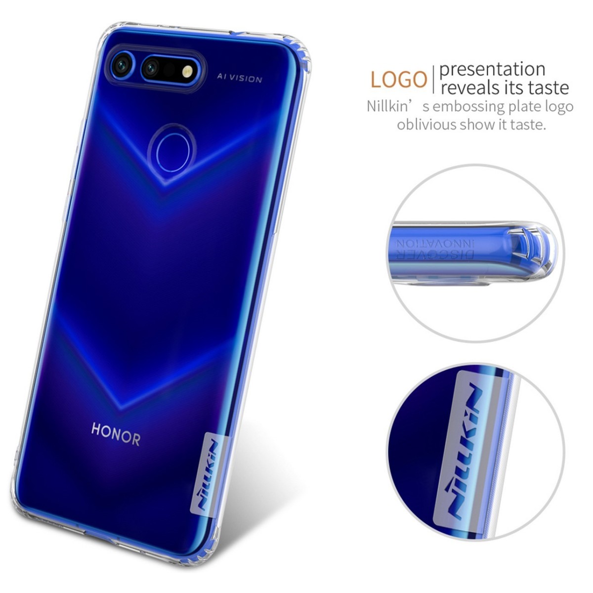 Funda Gel Tpu Nillkin Nature para Huawei Honor View 20 color Transparente