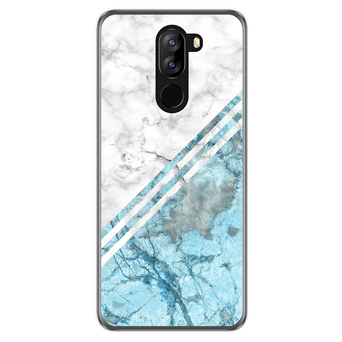 Funda Gel Tpu para Doogee X60L diseño Mármol 02 Dibujos