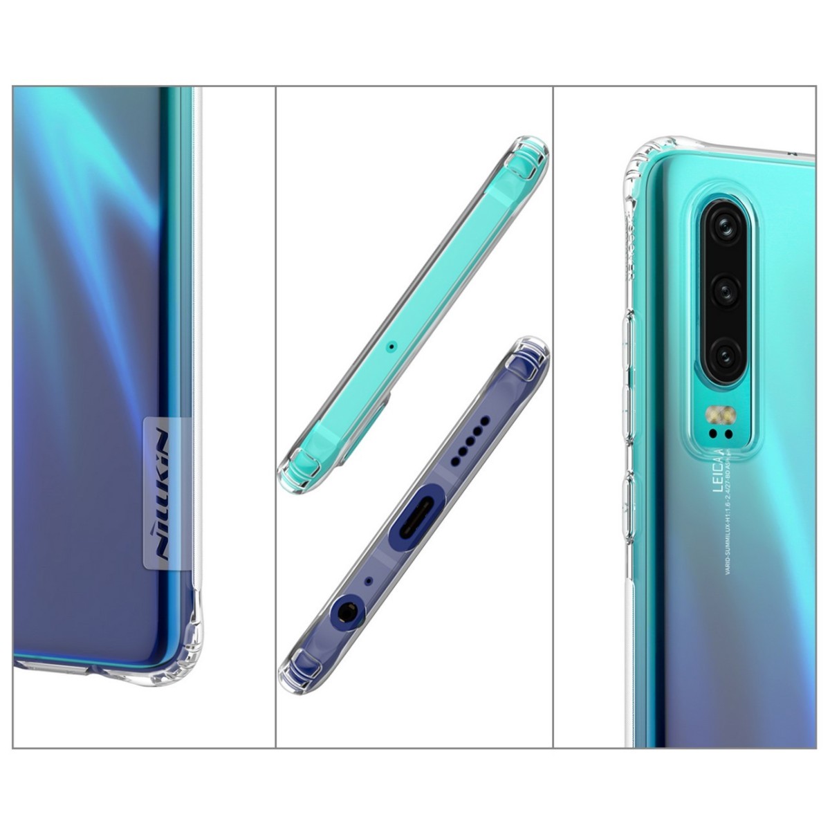 Funda Gel Tpu Nillkin Nature para Huawei P30 color Transparente