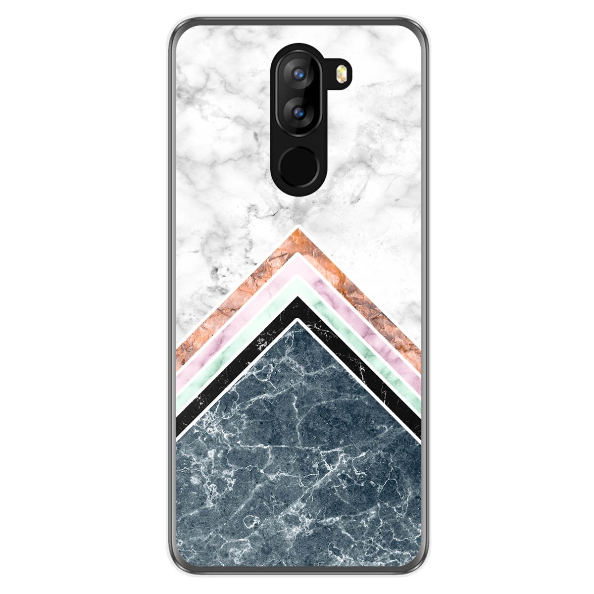 Funda Gel Tpu para Doogee X60L diseño Mármol 05 Dibujos