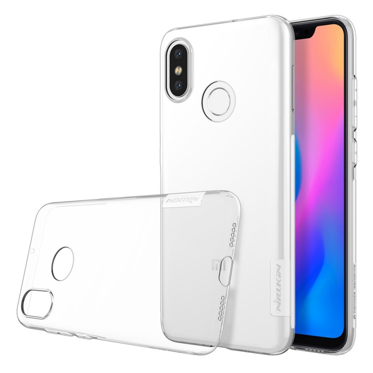 Funda Gel Tpu Nillkin Nature para Xiaomi Mi 8 color Transparente