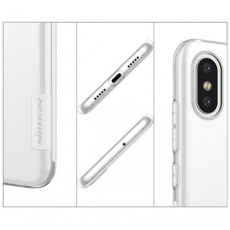 Funda Gel Tpu Nillkin Nature para Xiaomi Mi 8 color Transparente