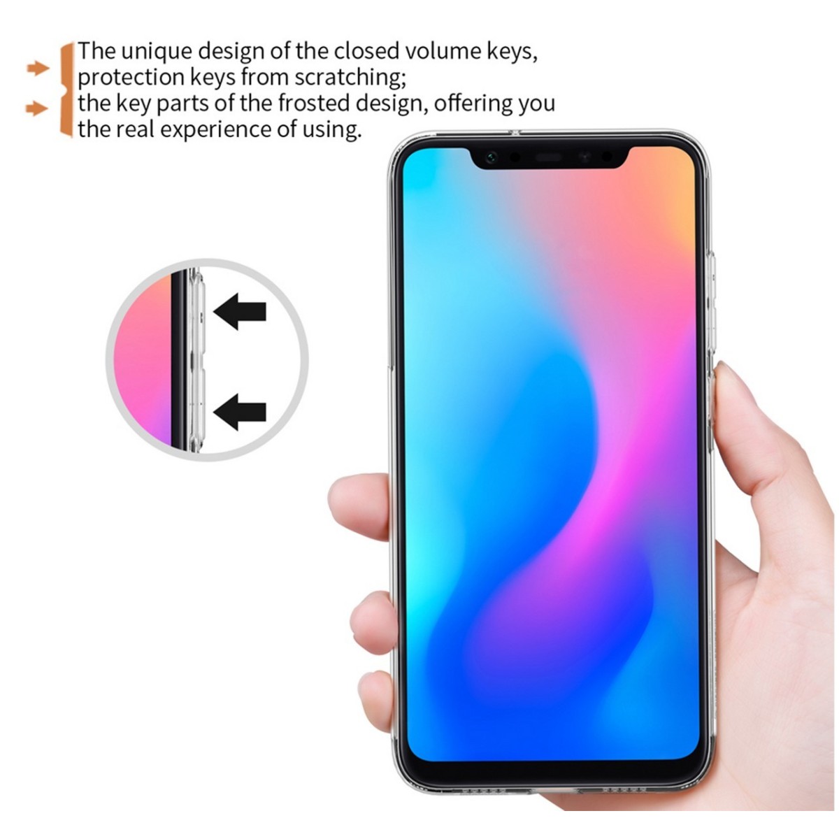 Funda Gel Tpu Nillkin Nature para Xiaomi Mi 8 color Transparente