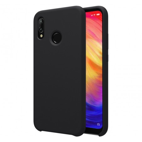 Funda Silicona Líquida Ultra Suave para Xiaomi Redmi Note 7 color Negra