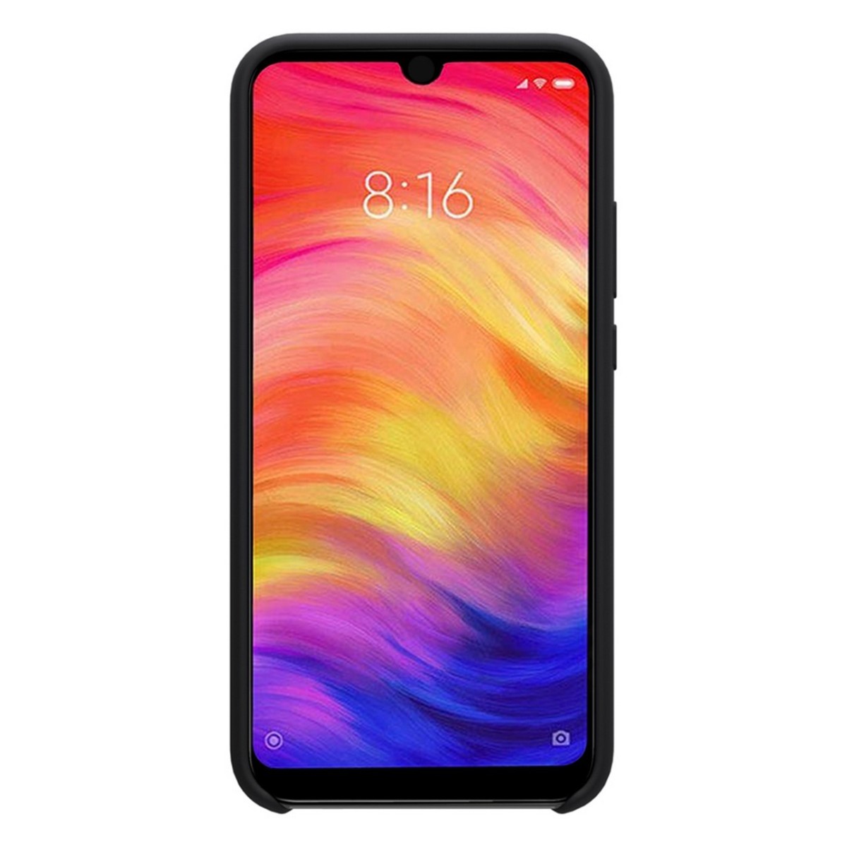 Funda Silicona Líquida Ultra Suave para Xiaomi Redmi Note 7 color Negra