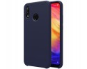 Funda Silicona Líquida Ultra Suave para Xiaomi Redmi Note 7 color Azul oscura