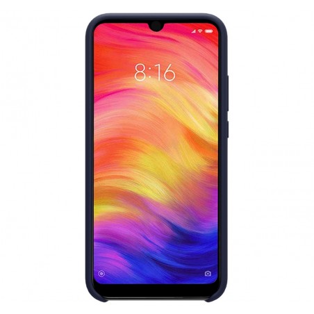 Funda Silicona Líquida Ultra Suave para Xiaomi Redmi Note 7 color Azul oscura