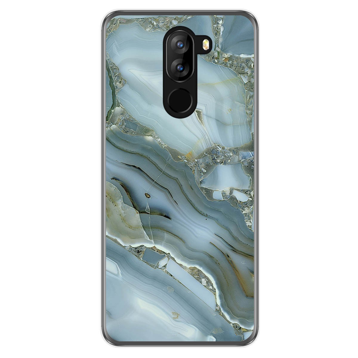 Funda Gel Tpu para Doogee X60L diseño Mármol 09 Dibujos