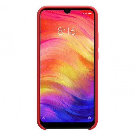 Funda Silicona Líquida Ultra Suave para Xiaomi Redmi Note 7 color Roja