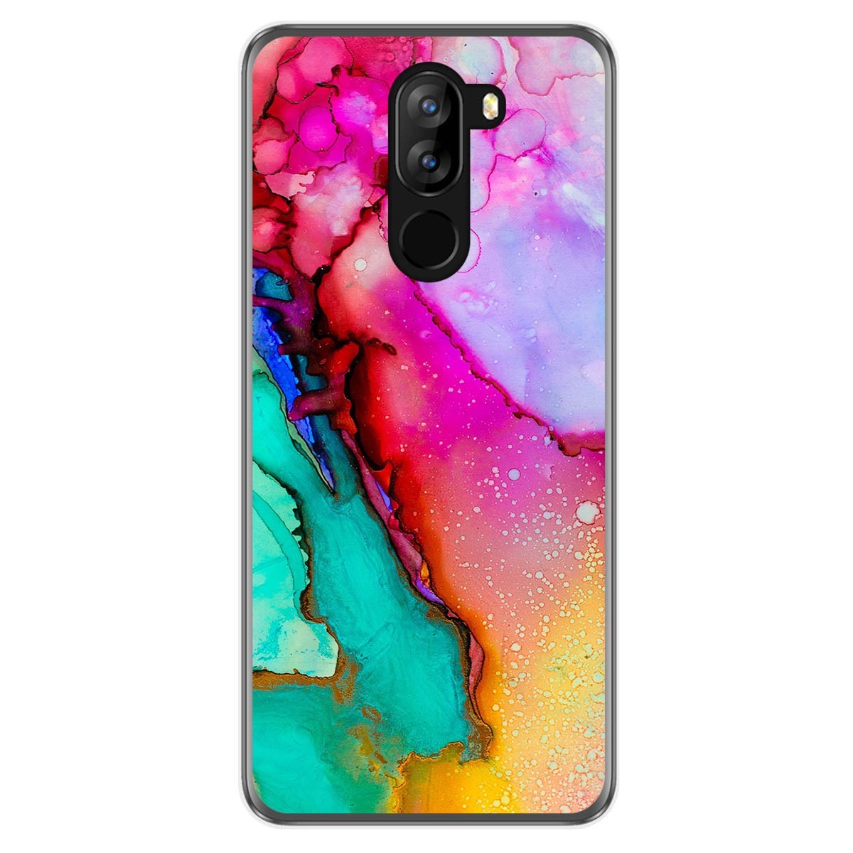 Funda Gel Tpu para Doogee X60L diseño Mármol 15 Dibujos