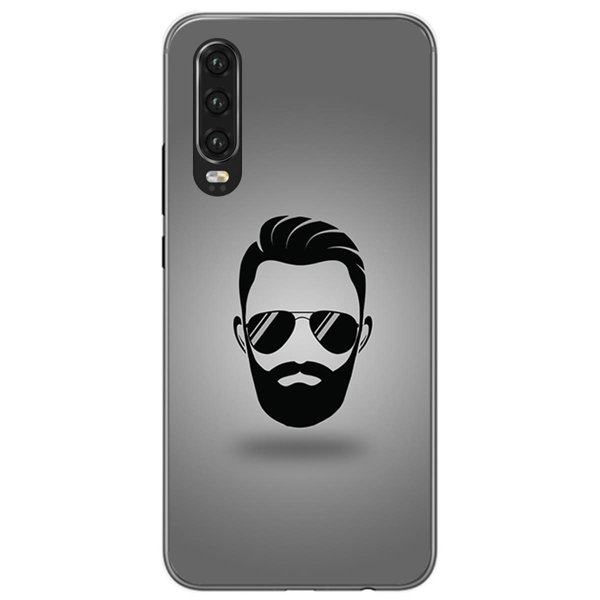 Funda Gel Tpu para Huawei P30 diseño Barba Dibujos