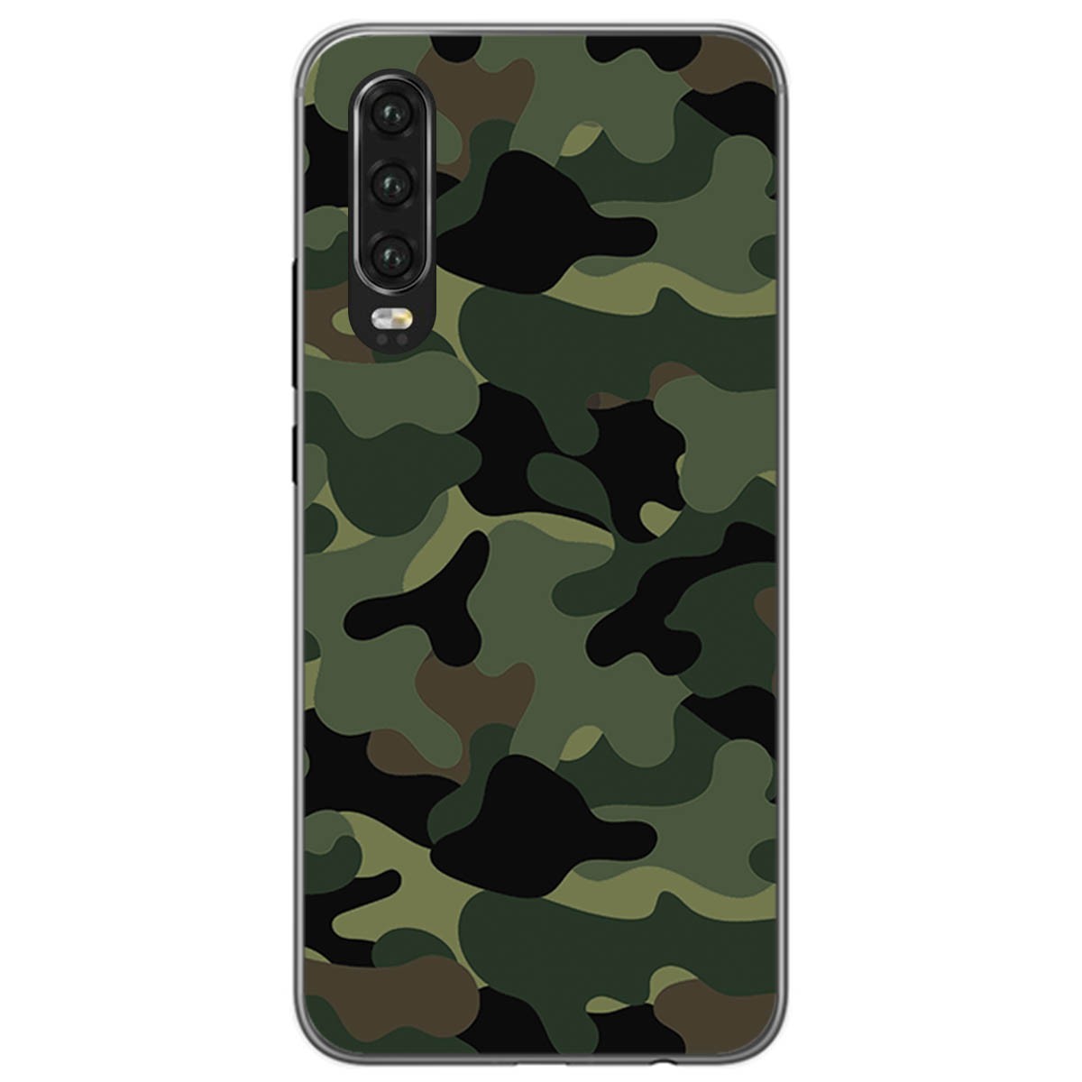 Funda Gel Tpu para Huawei P30 diseño Camuflaje Dibujos