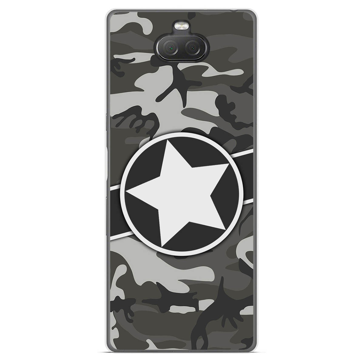 Funda Gel Tpu para Sony Xperia 10 diseño Camuflaje 02 Dibujos
