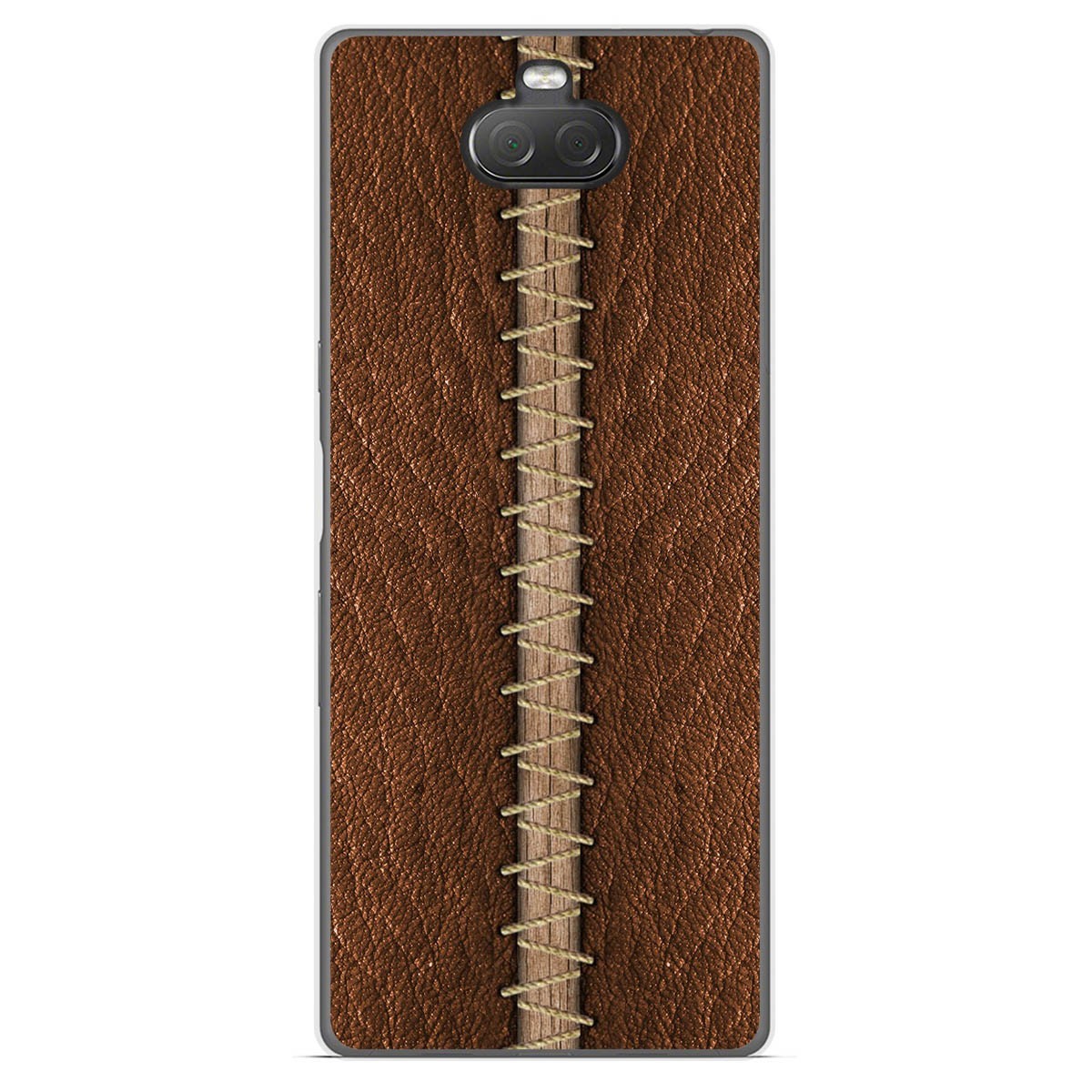 Funda Gel Tpu para Sony Xperia 10 diseño Cuero 01 Dibujos