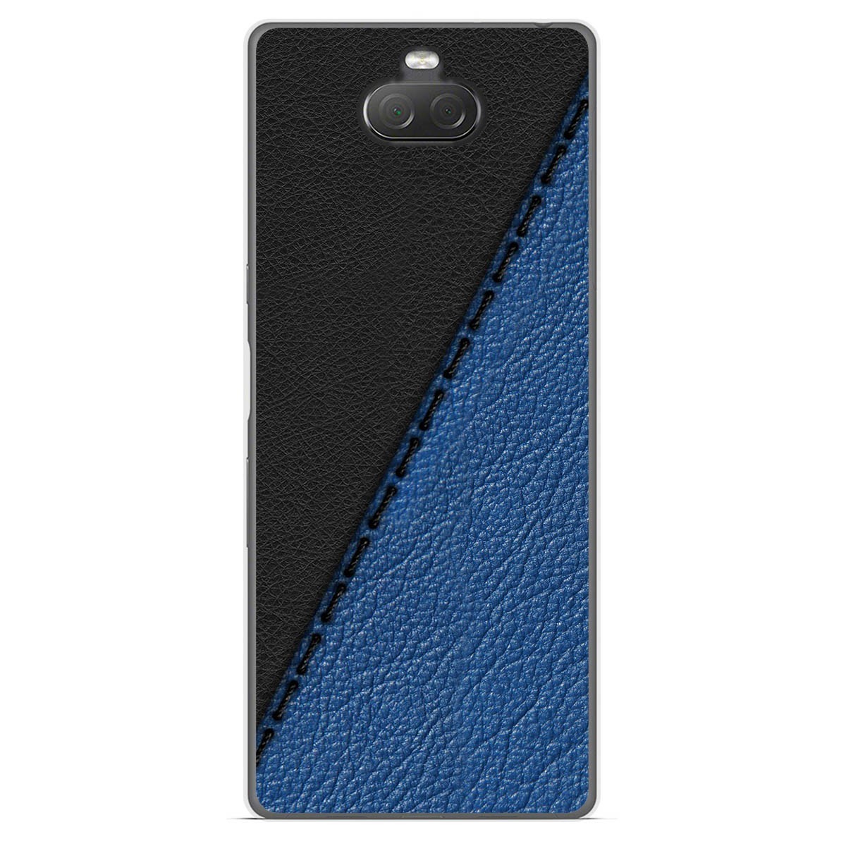 Funda Gel Tpu para Sony Xperia 10 diseño Cuero 02 Dibujos