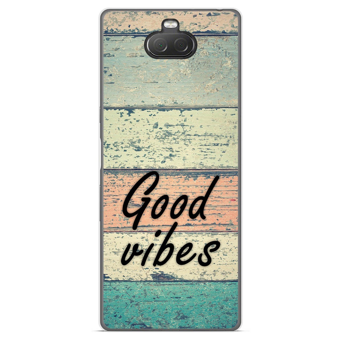 Funda Gel Tpu para Sony Xperia 10 diseño Madera 01 Dibujos