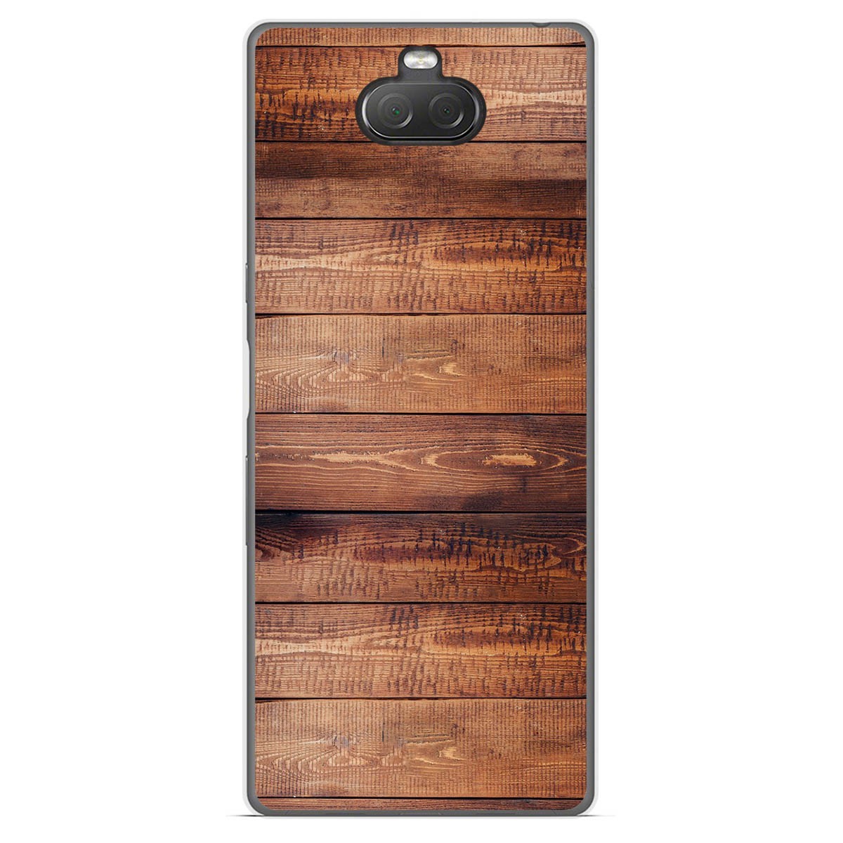 Funda Gel Tpu para Sony Xperia 10 diseño Madera 02 Dibujos