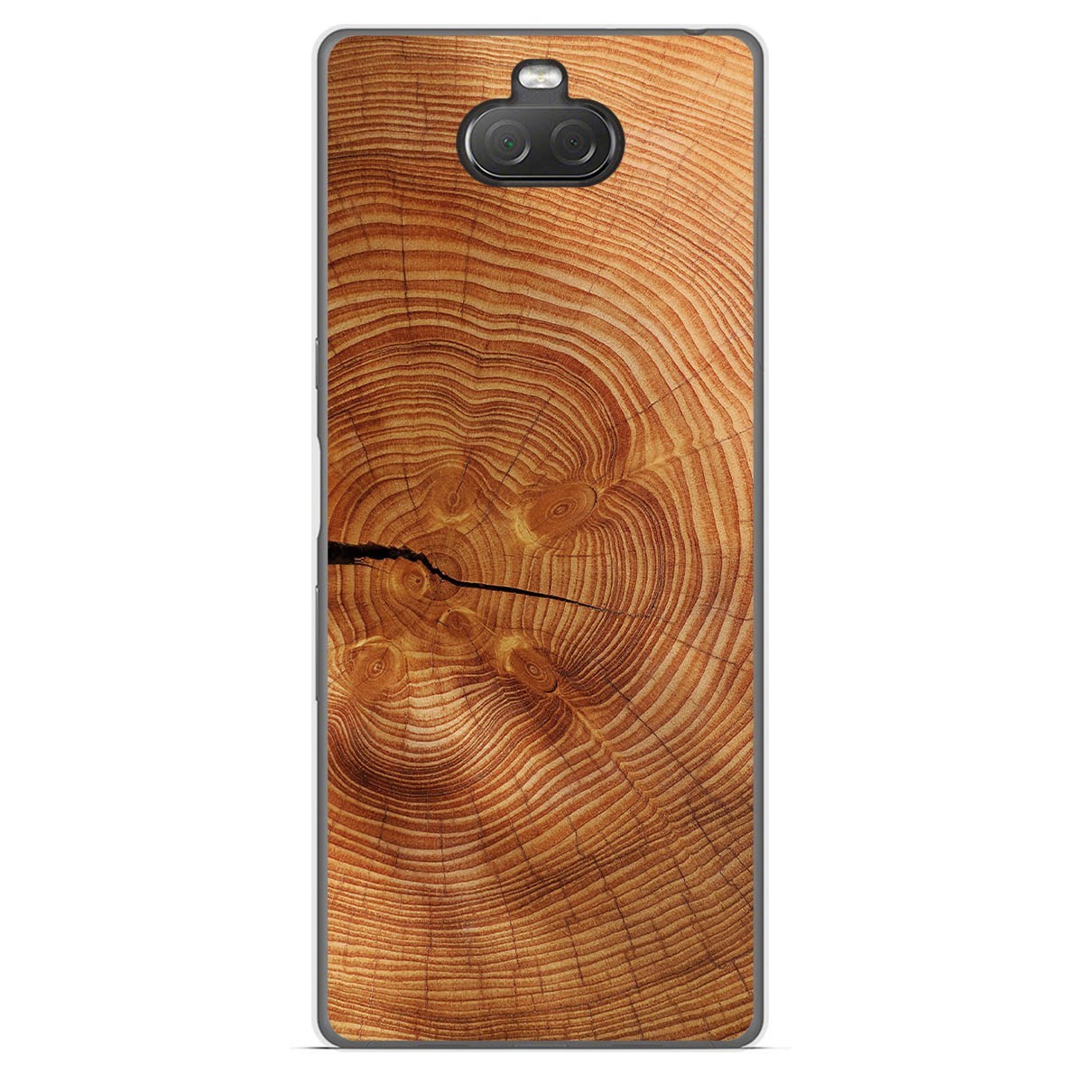 Funda Gel Tpu para Sony Xperia 10 diseño Madera 04 Dibujos