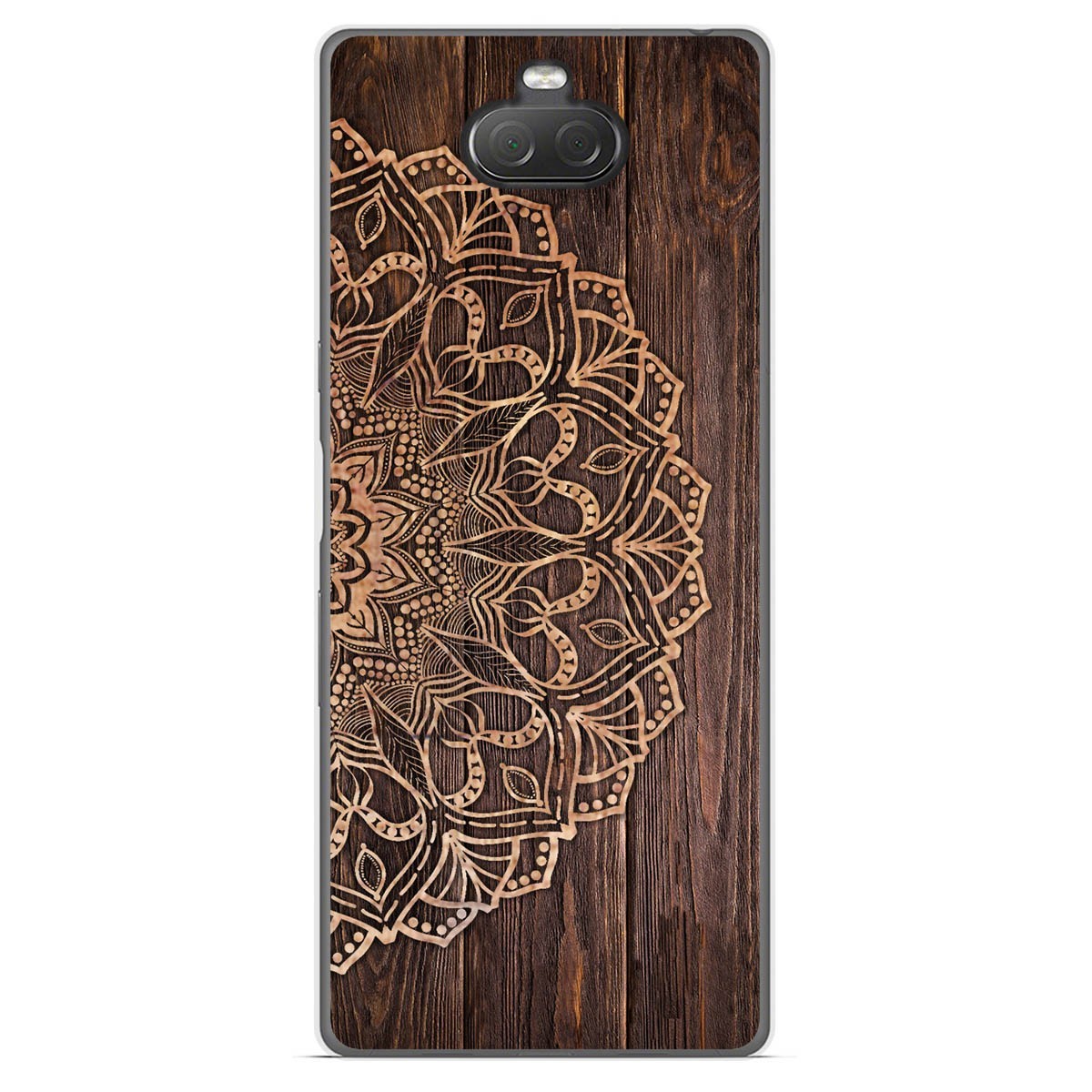 Funda Gel Tpu para Sony Xperia 10 diseño Madera 06 Dibujos