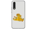 Funda Gel Tpu para Huawei P30 diseño Leones Dibujos