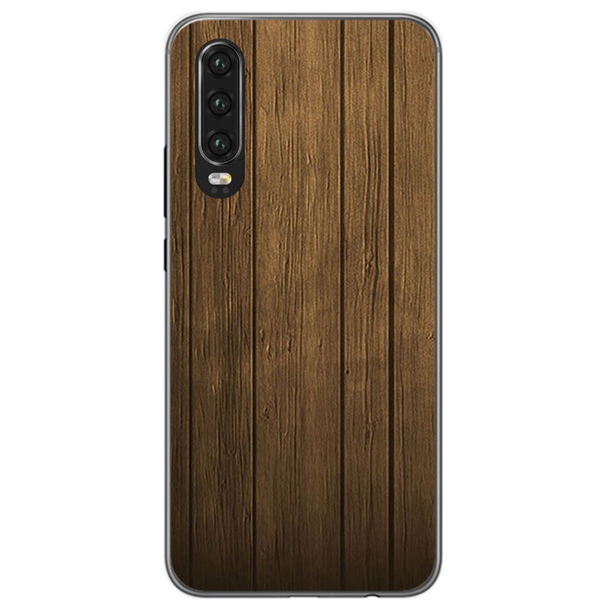 Funda Gel Tpu para Huawei P30 diseño Madera Dibujos