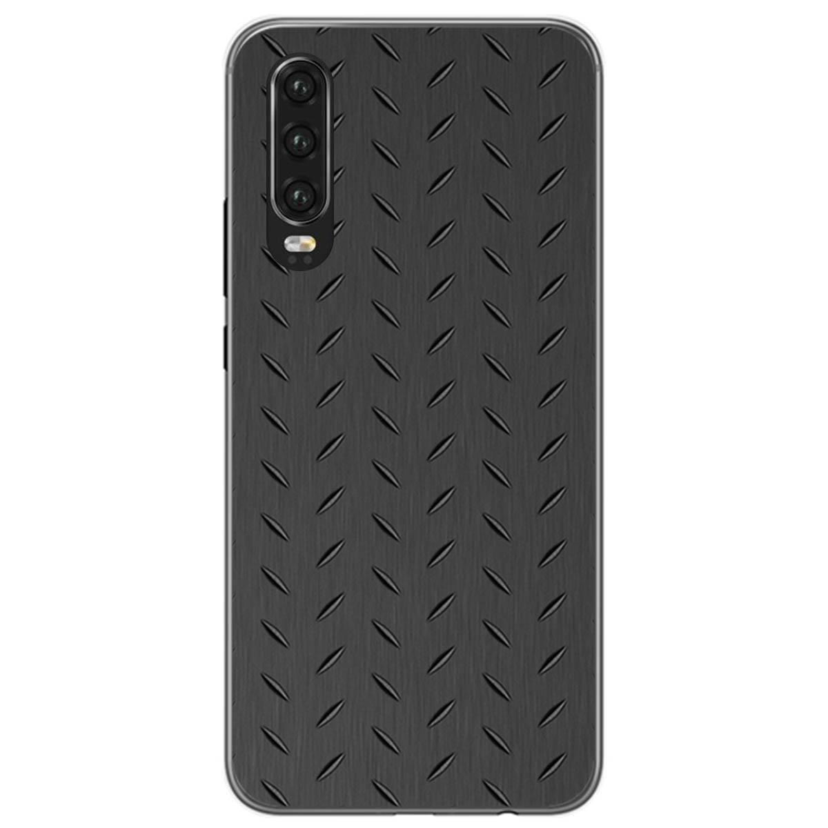 Funda Gel Tpu para Huawei P30 diseño Metal Dibujos