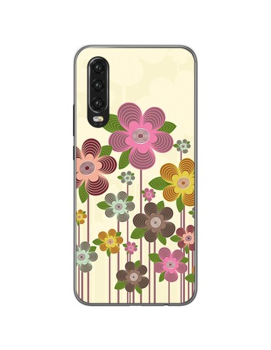 Funda Gel Tpu para Huawei P30 diseño Primavera En Flor Dibujos