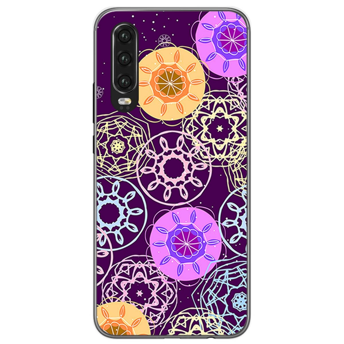 Funda Gel Tpu para Huawei P30 diseño Radial Dibujos