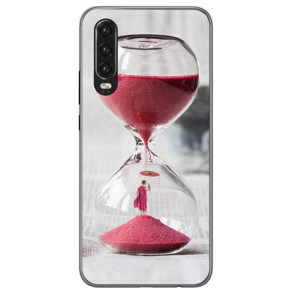 Funda Gel Tpu para Huawei P30 diseño Reloj Dibujos