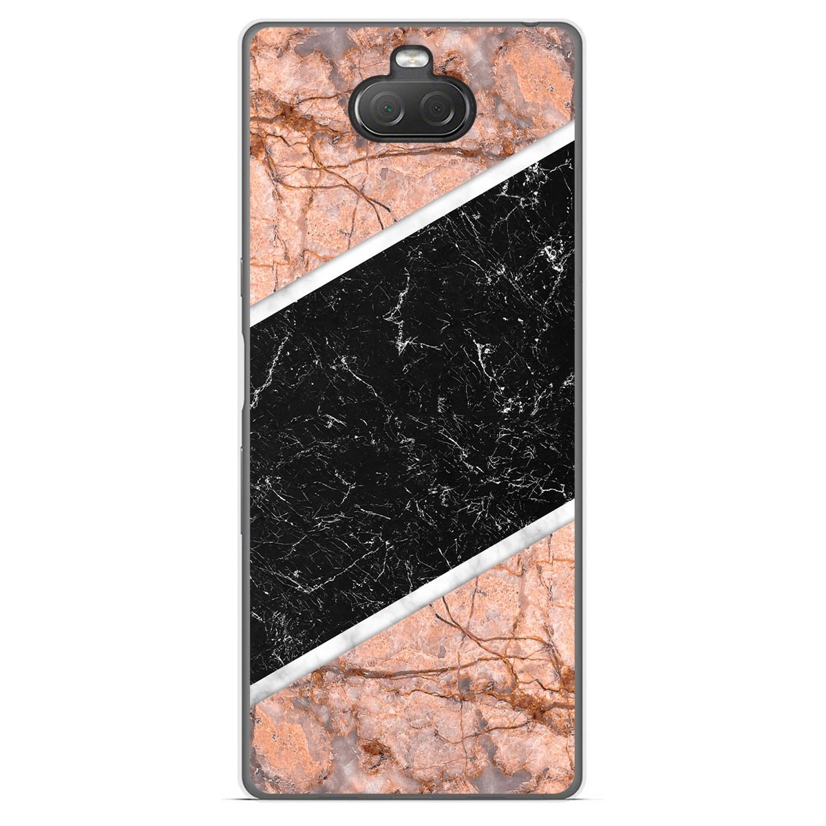 Funda Gel Tpu para Sony Xperia 10 diseño Mármol 07 Dibujos