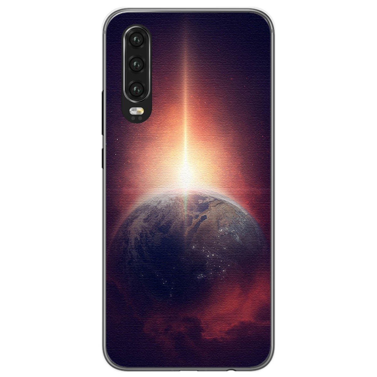 Funda Gel Tpu para Huawei P30 diseño Tierra Dibujos