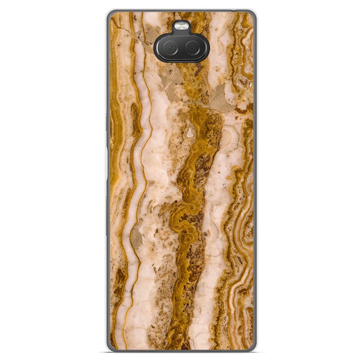 Funda Gel Tpu para Sony Xperia 10 diseño Mármol 10 Dibujos