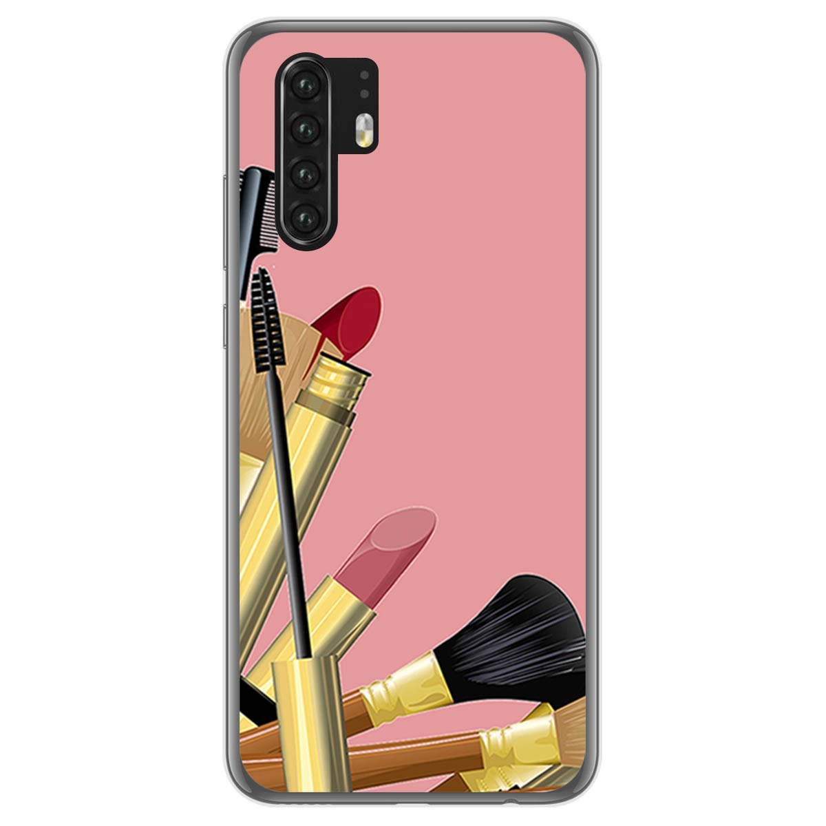 Funda Gel Tpu para Huawei P30 Pro diseño Brochas Dibujos