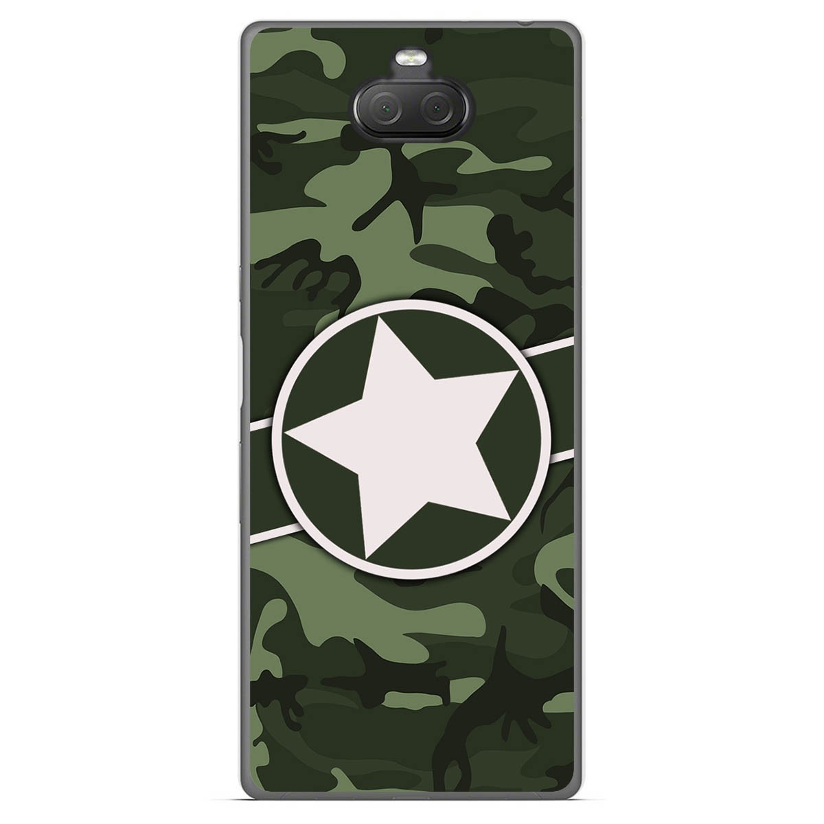 Funda Gel Tpu para Sony Xperia 10 Plus diseño Camuflaje 01 Dibujos