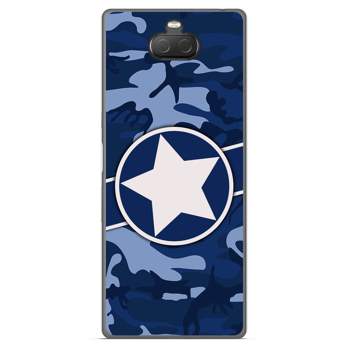 Funda Gel Tpu para Sony Xperia 10 Plus diseño Camuflaje 03 Dibujos