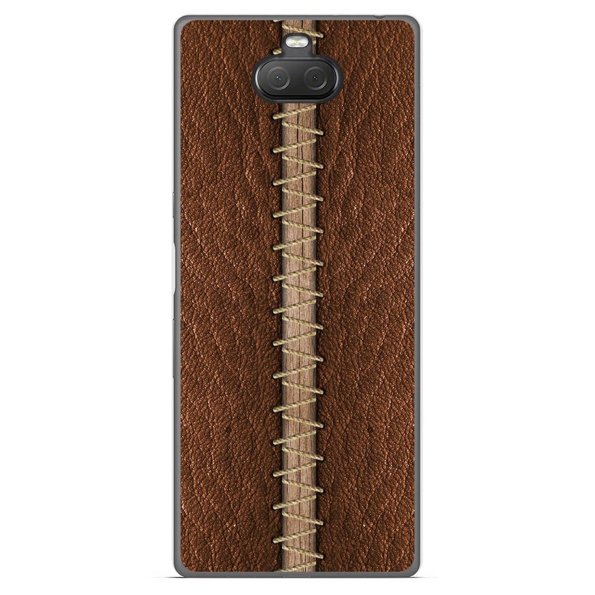 Funda Gel Tpu para Sony Xperia 10 Plus diseño Cuero 01 Dibujos