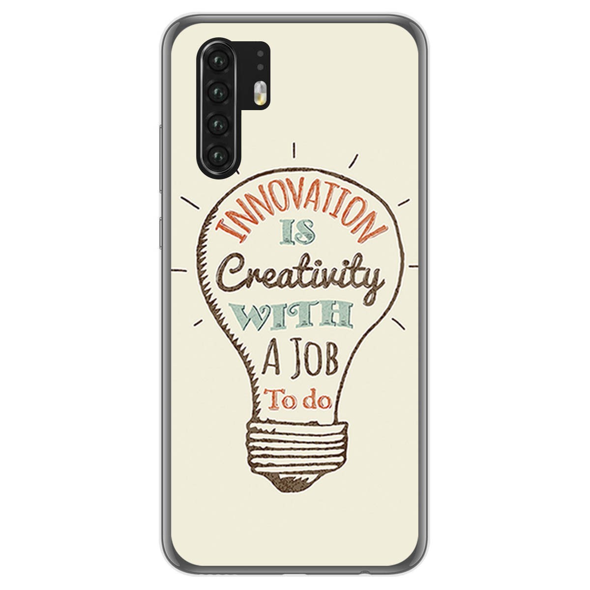 Funda Gel Tpu para Huawei P30 Pro diseño Creativity Dibujos