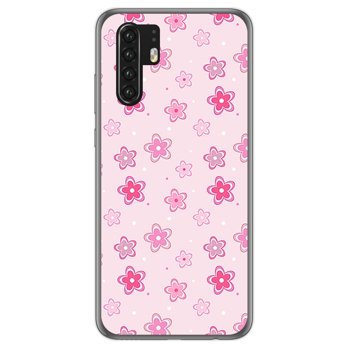 Funda Gel Tpu para Huawei P30 Pro diseño Flores Dibujos