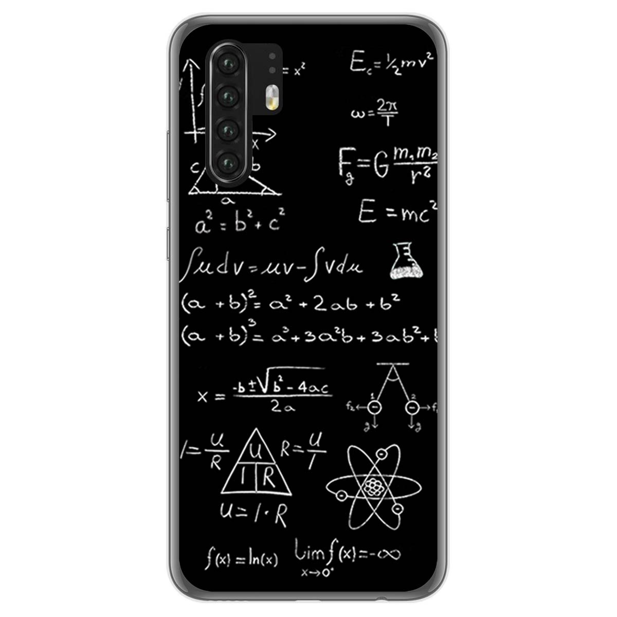 Funda Gel Tpu para Huawei P30 Pro diseño Formulas Dibujos