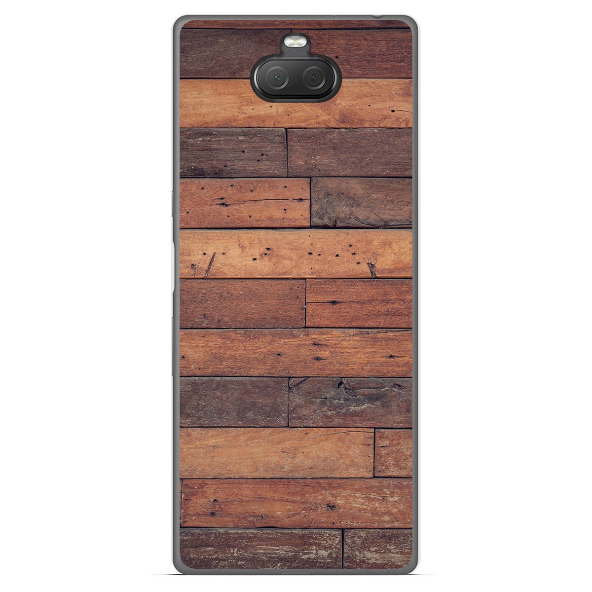 Funda Gel Tpu para Sony Xperia 10 Plus diseño Madera 03 Dibujos