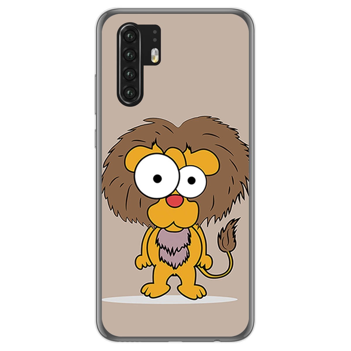 Funda Gel Tpu para Huawei P30 Pro diseño Leon Dibujos